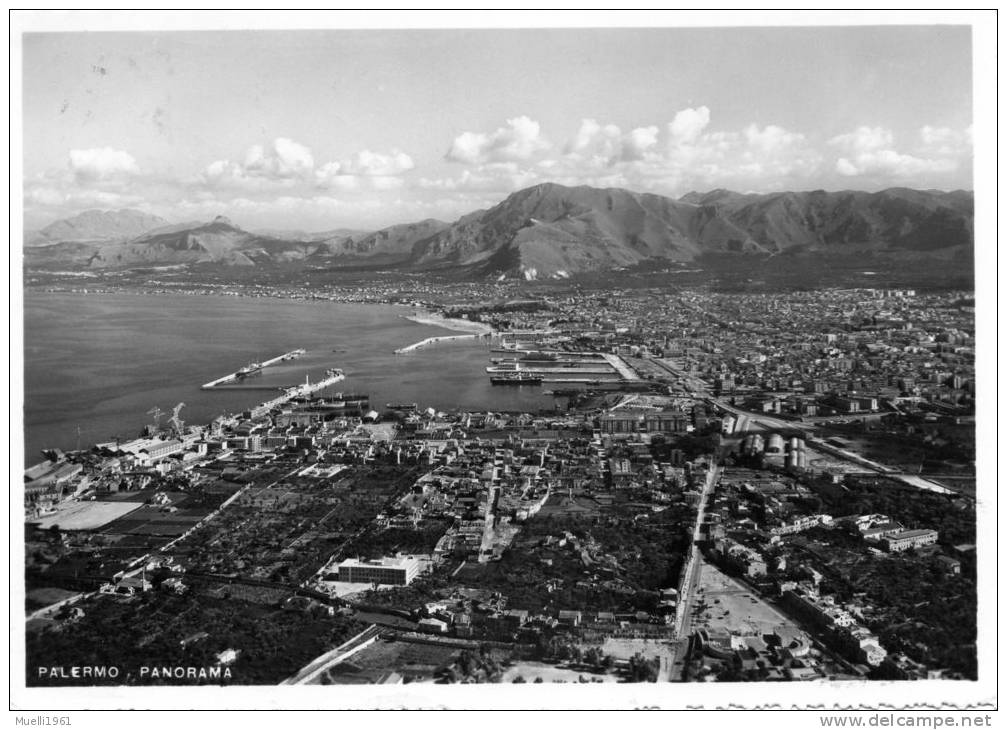 Palermo, Panorama, 1952 - Andere & Zonder Classificatie