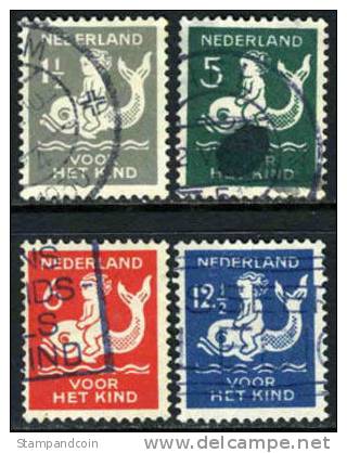 Netherlands B37-40 Used Semi-Postal Set From 1929 - Ongebruikt