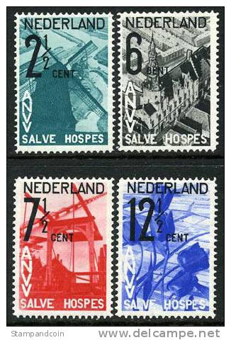 Netherlands B54-57 Mint Hinged Semi-Postal Set From 1932 - Neufs