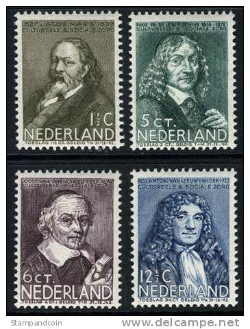 Netherlands B94-97 Mint Hinged Semi-Postal Set From 1937 - Unused Stamps