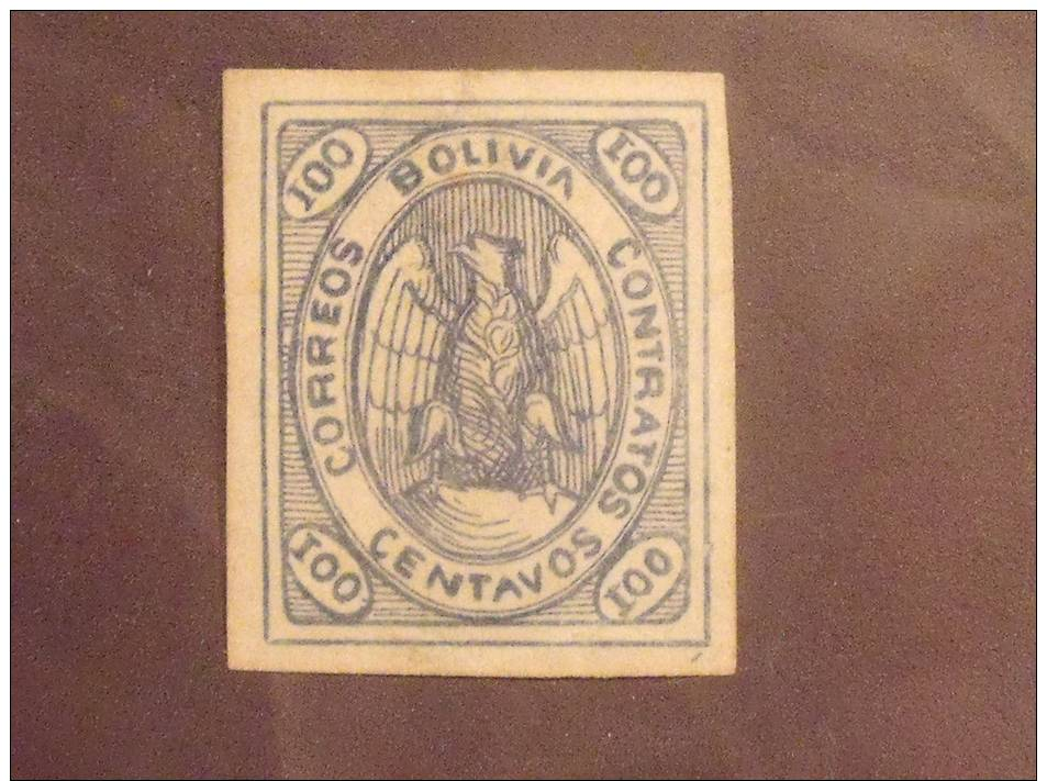 Bolivia Stamp #7 Mint OG Signed - Bolivië