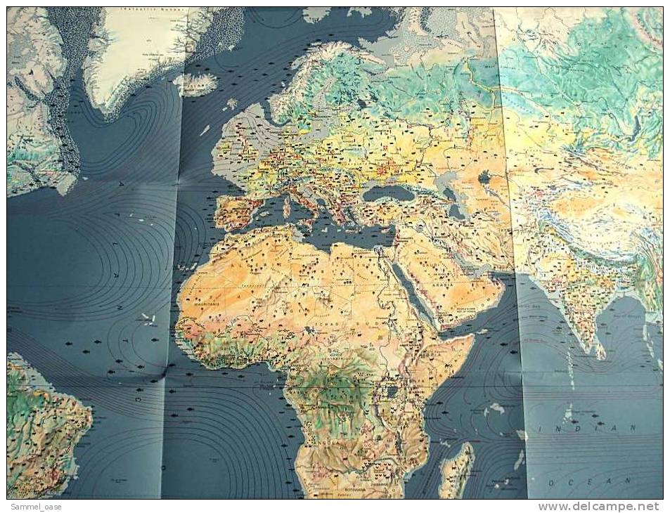 Poster Weltkarte  Vom Bundesministerium  Ca. 138 X 97 Cm - Maps Of The World
