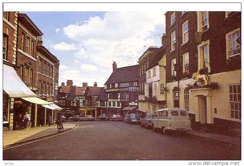 WYLE COP,SHREWSBURY ,COMMERCE?ANIMATION,COULEUR  REF 26112 - Shropshire