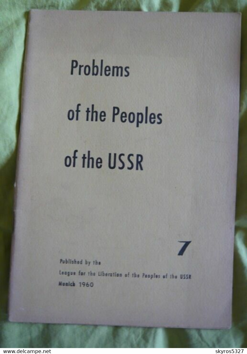 Problems Of The Peoples Of The USSR - Numéro 7 - Europe