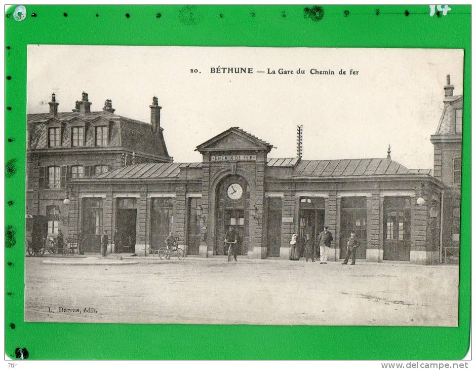 BETHUNE LA GARE DU CHEMIN DE FER - Bethune