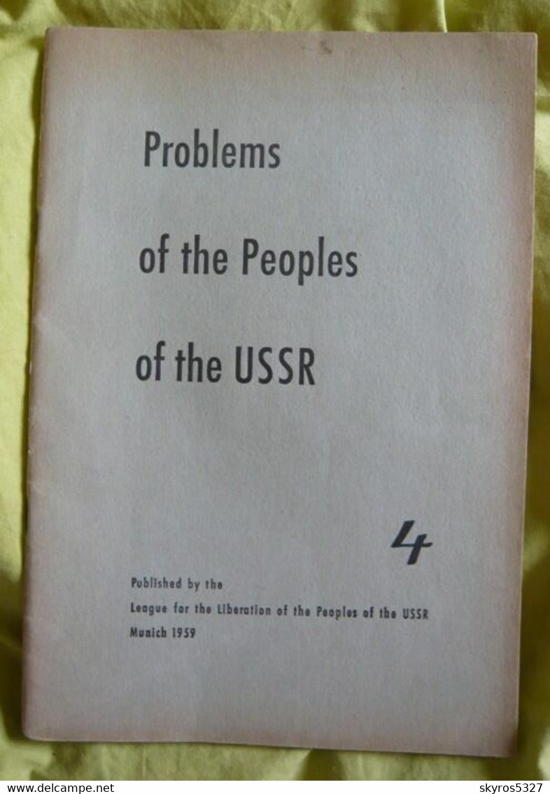 Problems Of The Peoples Of The USSR - Numéro 4 - Europa