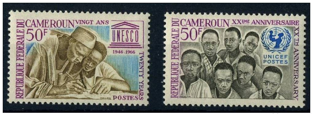 Cameroon  1966 - 20 Years Of UNESCO -  MNH Michel 488,489 (value 3,0 EUR!!!) - UNESCO