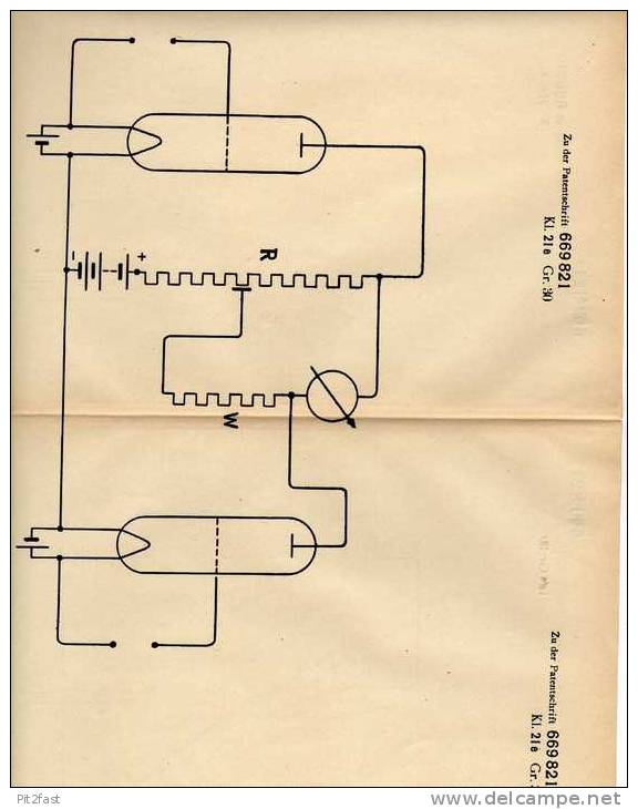 Original Patentschrift - Dr. P. Wulff In Pullach Und Solln B. München , 1934 , Röhrenvoltmeter , Voltmeter , Elektrik !! - Literatuur & Schema's