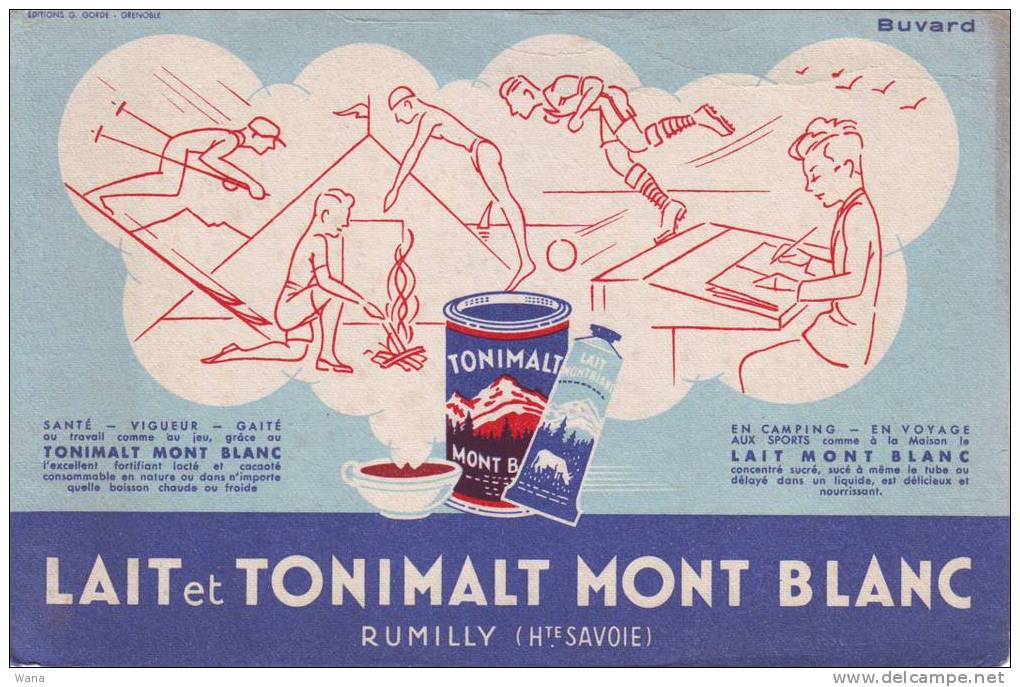 Buvard Lait Et Tonimalt MONT BLANC à RUMILLY - Produits Laitiers