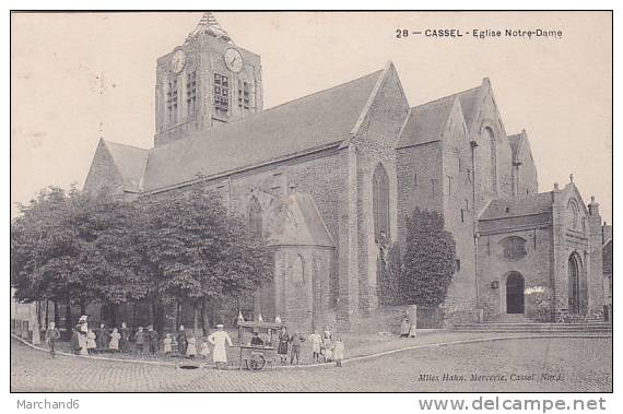 CASSEL EGLISE NOTRE DAME Editeur Mlles Hahn Mercerie MARCHAND DE GLACE - Cassel