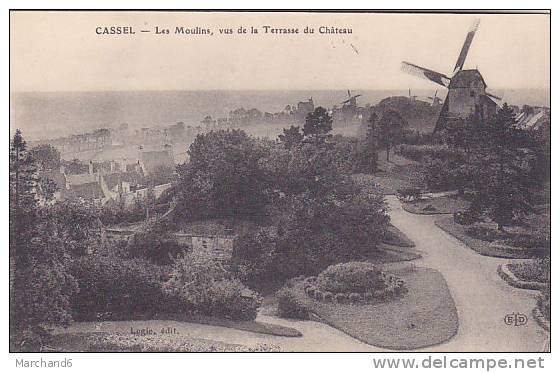 CASSEL LES MOULINS VUS DE LA TERRASSE DU CHATEAU Editeur Logie Et Eld - Cassel