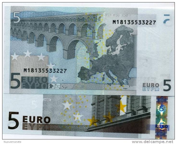 5 EURO TRICHET M PORTOGALLO U008B5 FDS UNC RARA - 5 Euro