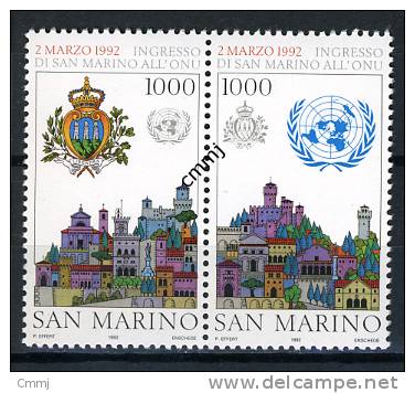 1992 - SAINT-MARIN - SAN MARINO - Sass. 1357/58 - O.N.U. - MNH - New Mint - - Nuovi