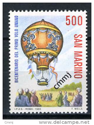 1983 - SAINT-MARIN - SAN MARINO - Sass. 1125 - Mongolfiera - MNH - New Mint - - Neufs