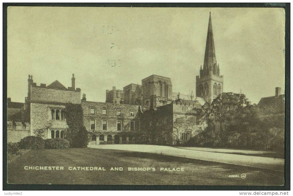 "Chichester Cathedral And Bishop´s Palace",   Posted 1923. - Chichester