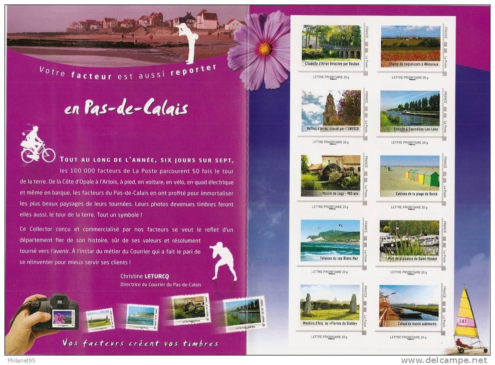 France 2012 Collector Autocollant "Coup D´oeil Sur Le Pas-de-Calais" Neuf Sous Blister - Collectors