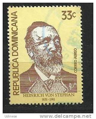 DOMINICAN REPUBLIC 1981 - HEINRICH VON STEPHAN - USED OBLITERE GESTEMPELT - Dominicaine (République)
