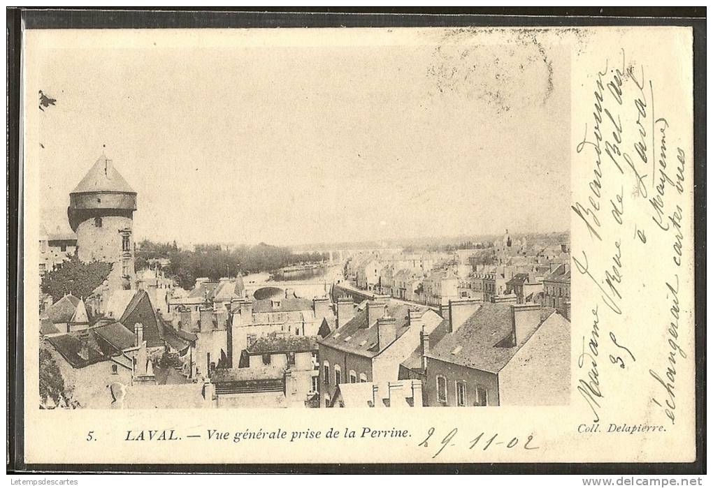 - CPA 38 - Laval, Vue Générale Prise De La Perrine - Laval