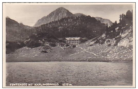 Funtensee Mit Karlingerhaus 1638m., Bavaria, Germany, 1920-1940s - Autres & Non Classés