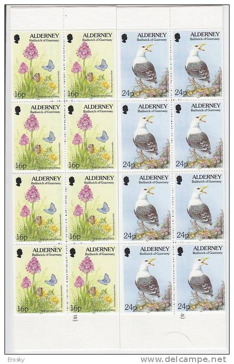 E555 - ALDERNEY AURUGNY Yv N°75+77 CARNETTES ** ANIMAUX ANIMALS - Alderney