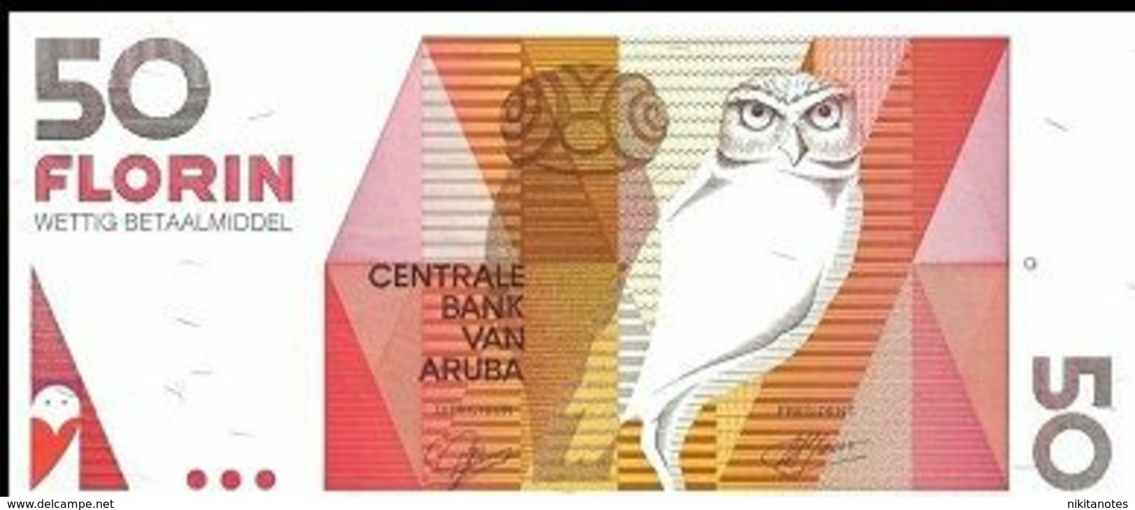 ARUBA 50 Florin 1993 UNC P 13 - Aruba (1986-...)