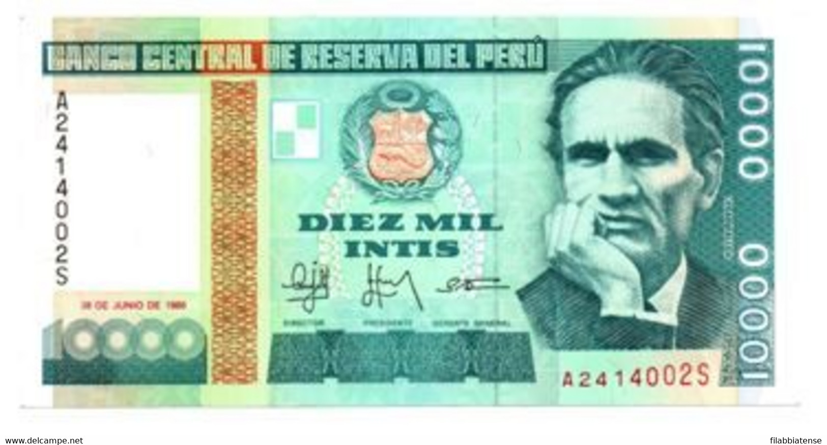 Perù - 10.000 Intis   ++++++ - Pérou