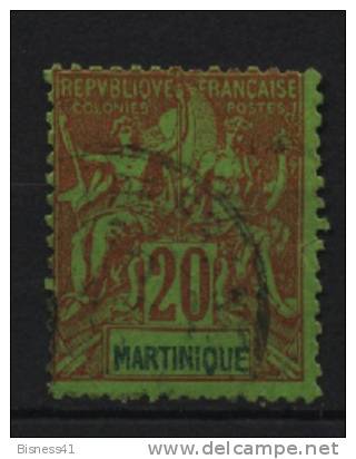 Martinique N° 37 Oblitéré Cote Y&T 13,00  €uro  Au Quart De Cote - Other & Unclassified