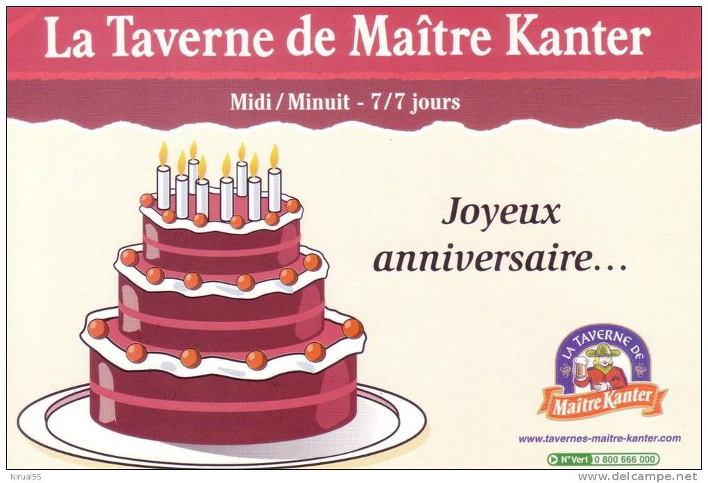 RESTAURANT LA TAVERNE DE MAITRE KANTER Joyeux Anniversaire Gateau - Ristoranti