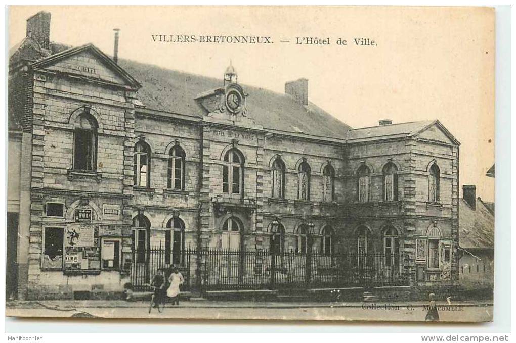 DEP 80 VILLERS BRETONNEUX HOTEL DE VILLE - Villers Bretonneux