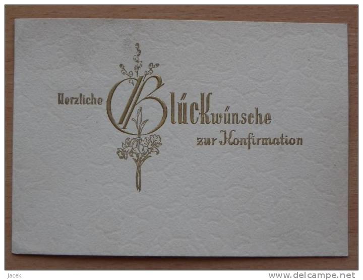 German Card /Konfirmation 1946 Year 2 Scan - Communion