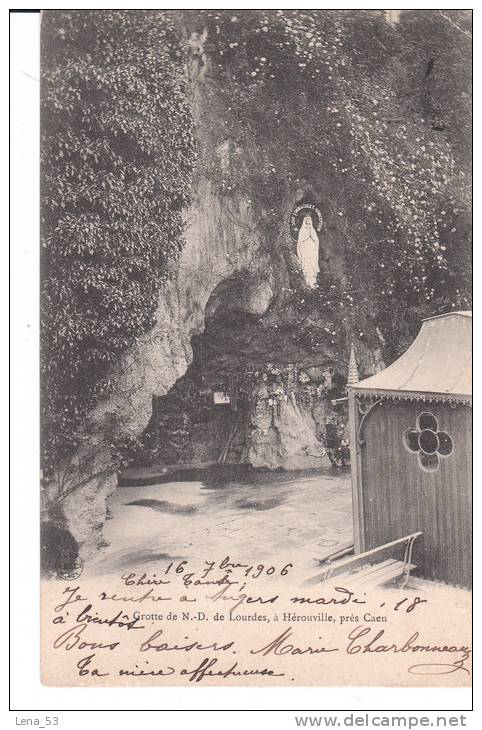 Grottes De N.-D. De Lourdes, à HEROUVILLE, Près Caen - Herouville Saint Clair