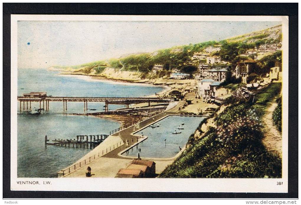 RB 850 - Early Bay Series Postcard - Ventnor Boating Lake &amp; Pier Isle Of Wight - Ventnor