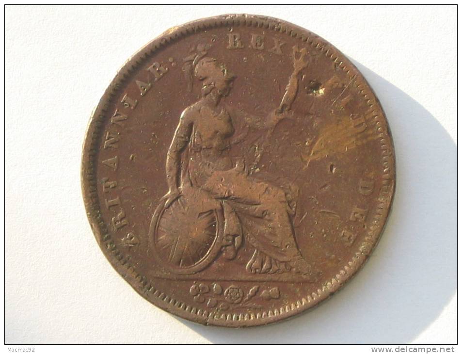 1 Penny 1826 Great Britain - Georgius IV Dei Gratia. - D. 1 Penny