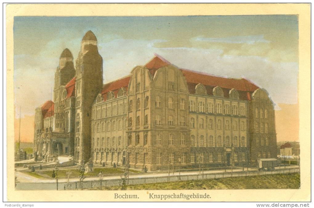 Bochum, Knappschaftsgebäude, Feldpost AK, 1917 - Bochum