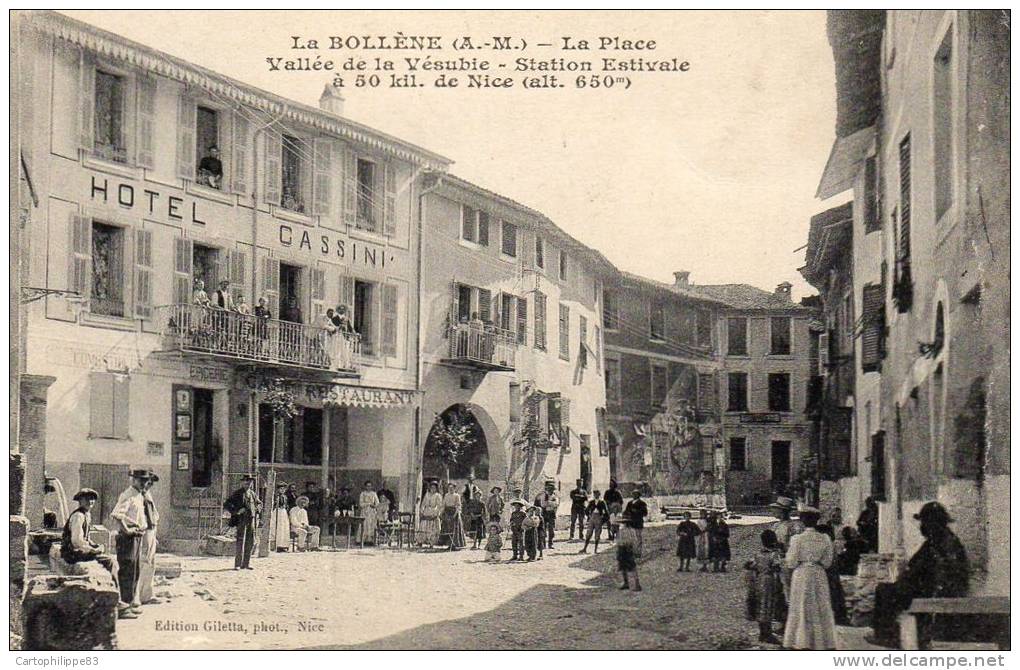 06 ALPES MARITIMES LA BOLLÈNE HOTEL CASSINI LA PLACE AVEC SA FONTAINE - Other & Unclassified