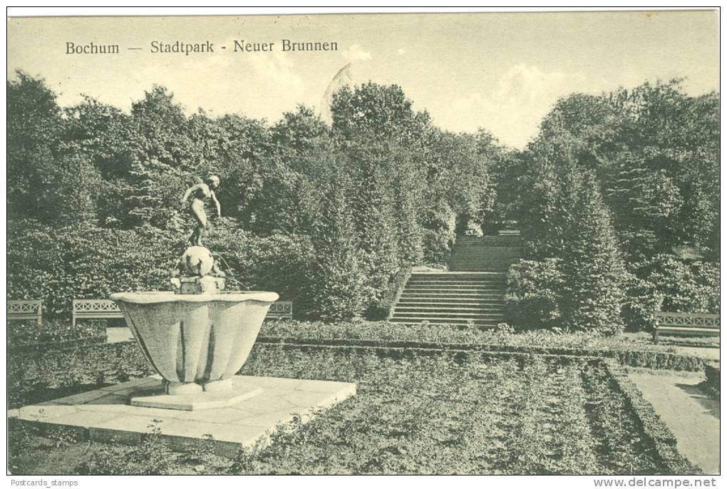 Bochum, Stadtpark, Neuer Brunnen, 1932 - Bochum