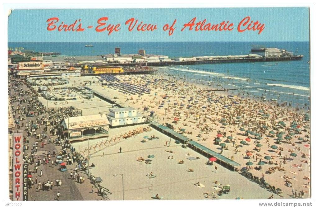 USA, The Beach At Atlantic City, New Jersey, 1950s Unused Postcard [P8318] - Atlantic City