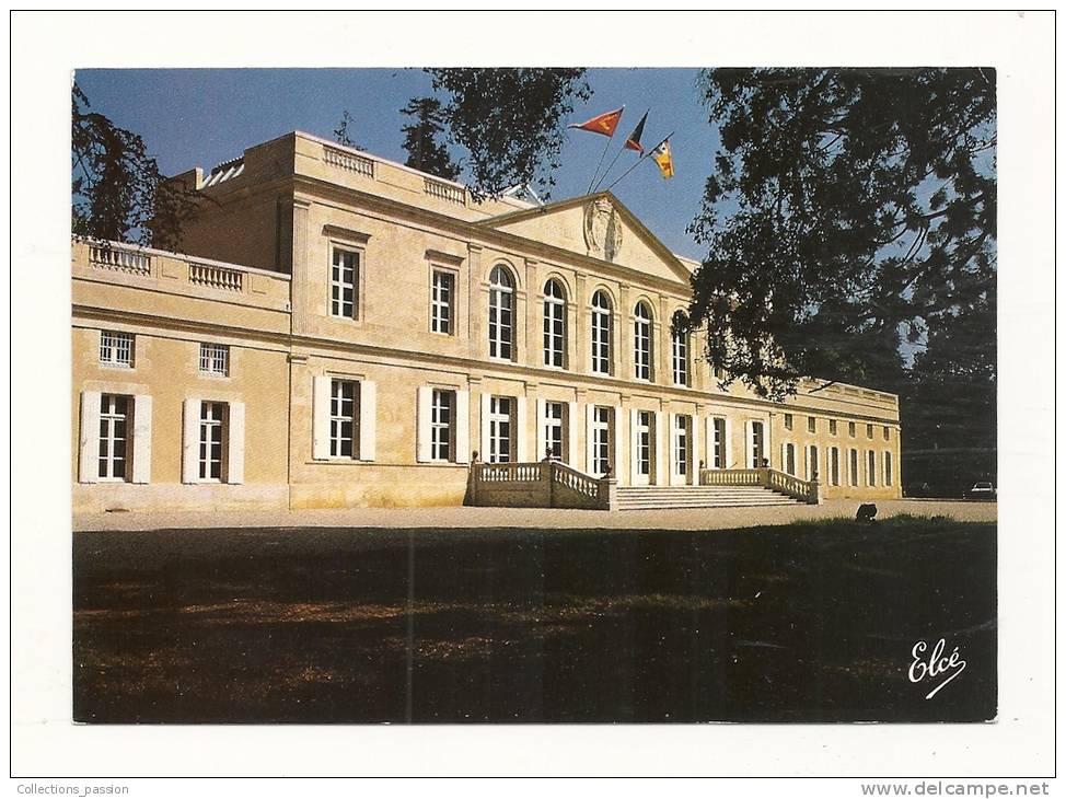 Cp, 33, Gradignan, La Mairie, Château Laurenzanne, Voyagée 1988 - Gradignan