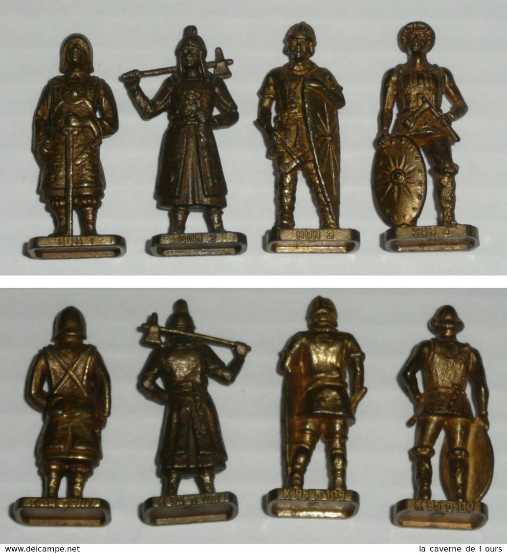 Lot 4 Figurines Métal Kinder Huns Hun 1 2 3 & 4 K95n108 109 110 - Metalen Beeldjes