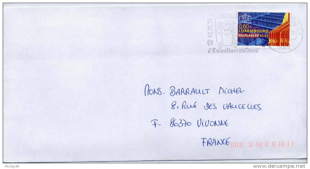 Luxembourg--2003--tp "Film Acier"  Seul Sur Lettre-- - Lettres & Documents