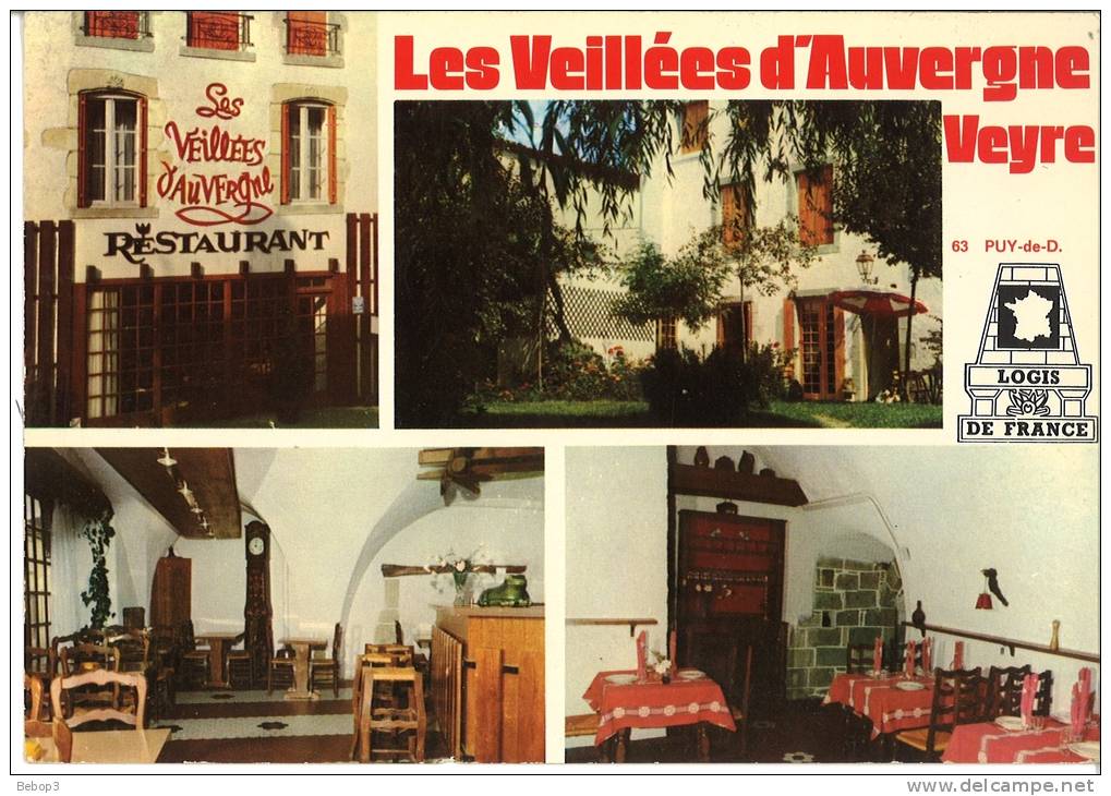 63 Veyre Monton - Bar, Hôtel, Restaurant, Caveau Les Veillées D´Auvergne - Veyre Monton