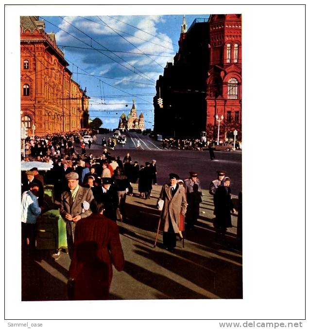 1958  Moskau - 30 Farbaufnahmen Von Constantini / Hubmann  - Ausführliche Beschreibungen Der Farbaufnahmen - Moscou & St. Petersbourg