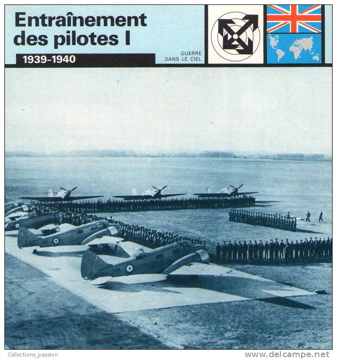 Image , Fiche Illustrée , Base D´entrainement à Trenton , Ontario , En 1940 , Anson , Battle , Harvard - Vliegtuigen