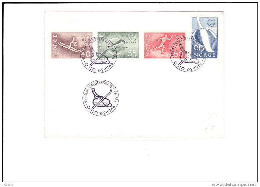 A1094   CP   NORGE   SKI - Lettres & Documents