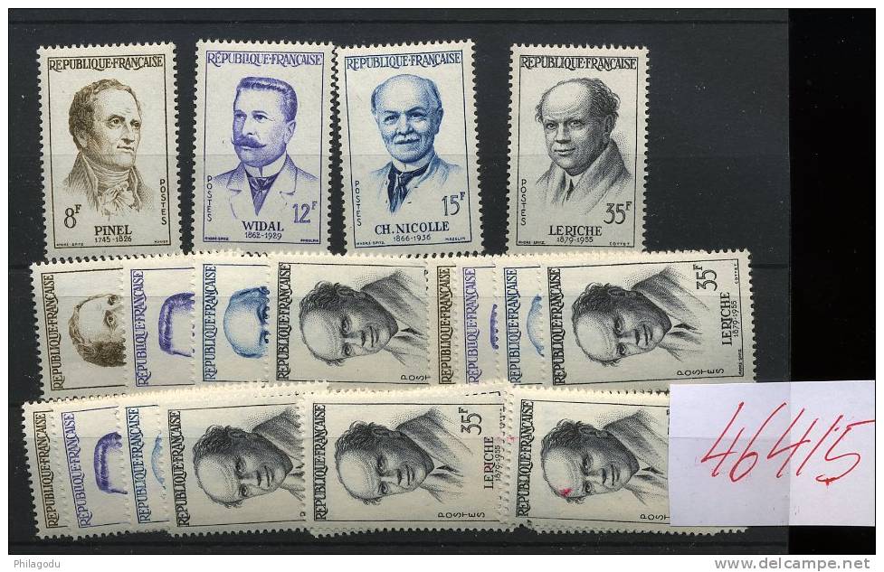 Célébrités Françaises   6 X 1142/45**  Cote 6 E X 6 = 36 - Unused Stamps