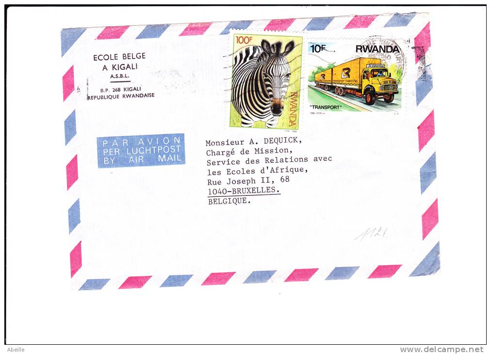 A1121  LETTRE   POUR LA BELG. - Used Stamps