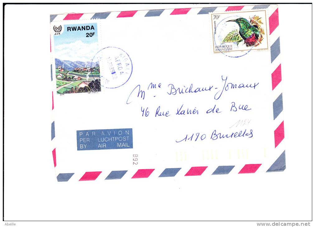 A1124  LETTRE   POUR LA BELG. - Usati