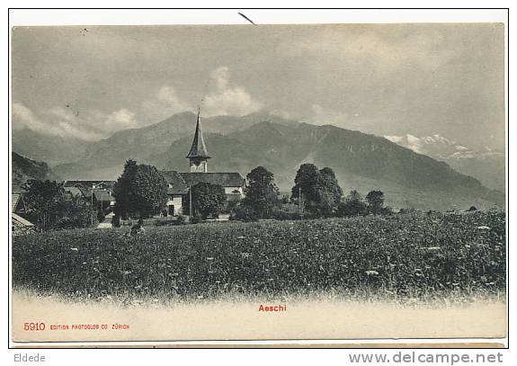 Aeschi  5910 Photoglob Timbrée Aeschi 1907 - Aeschi Bei Spiez