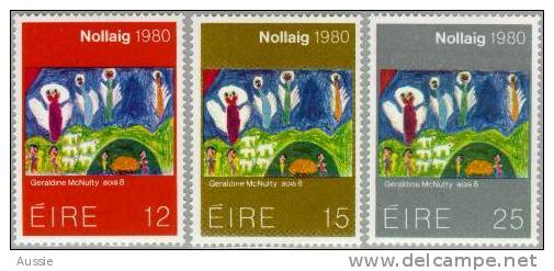 Irlande Ierland Ireland 1980 Yvert 433-35 *** MNH  Cote 2,50 Euro Noel Kerstmis - Unused Stamps