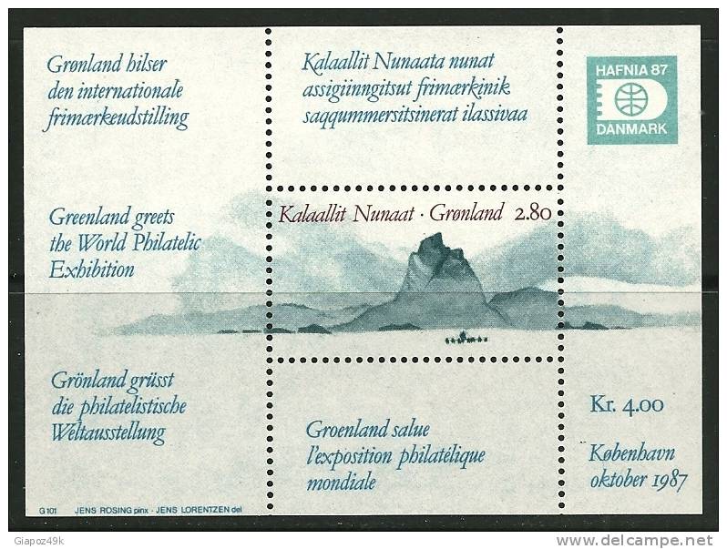 ● GRONLAND - 1987 - Montagna NEVE - BF N. 2 ** Serie Completa - Cat. ? € - Lotto N. 36 - Unused Stamps